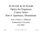 Why Optics? - Northeastern University