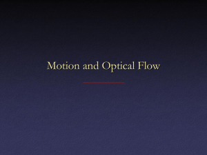 Motion and Optical Flow