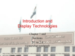 Introduction and Display Technologies