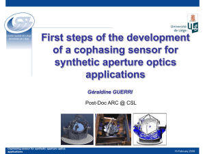 First steps of the development of a fiber optic piston sensor for