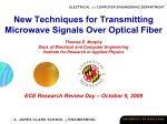 New Techniques for Transmitting Microwave Signals Over Optical