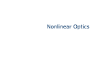 Nonlinear Optics