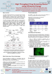 High Throughput Drug Screening Device using Ultrasonic Energy