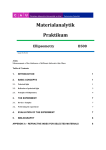 Materialanalytik Praktikum Ellipsometry B508