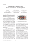Applications of Optical OFDM: From Automotive to Ultra Long-Haul (Invited Paper) Sebastian Randel