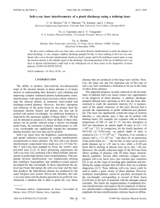 Soft-x-ray laser interferometry of a pinch discharge using a tabletop... * C. H. Moreno, M. C. Marconi,