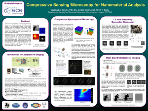 Compressive Sensing Microscopy for Nanomaterial Analysis Abstract Compressive Hyperspectral Microscopy