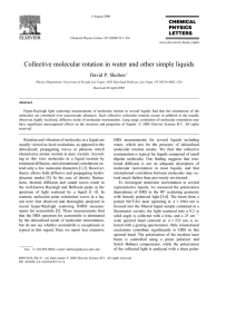 Collective molecular rotation in water and other simple liquids