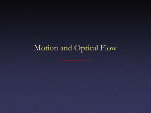 Motion and Optical Flow