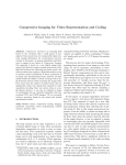 Compressive Imaging for Video Representation and Coding