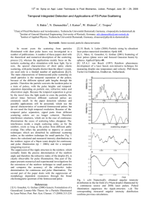 Temporal Integrated Detection and Applications of FS-Pulse Scattering S. Bakic