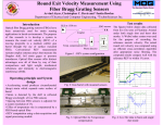 Round Exit Velocity Measurement Using Fiber Bragg Grating Sensors Test results Introduction