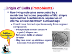 Origin of Cells - Ms. Springstroh Lane Tech AP Biology
