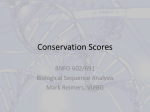 Conservation scores