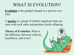 Theory of Evolution