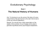 3 The Natural History of Humans