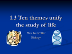 1.3 Ten themes unify the study of life