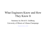 What Engineers Know DEG 2