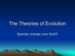 Darwin’s Theory of Evolution