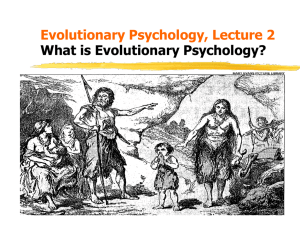 What is Evolutionary Psychology?