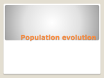 Population evolution