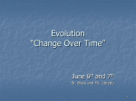 Evolution “Change Over Time”