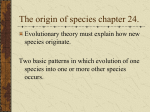 Evolution 4 chapter 24 and 25