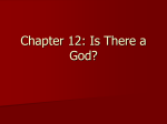 Chapter 12 Is There a God?