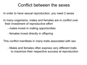 lecture 09 - sexual selection - Cal State LA