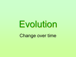 Biology – Evolution and Natural Selection