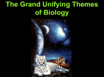 The Grand Unifying Themes of Biology