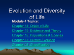 Evolution and Diversity of Life