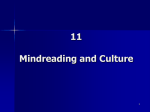 Mindreading and Culture
