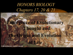 Change through Time…………… …Evolution.. Chpt 17/18