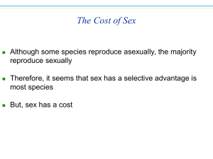 The Cost of Sex