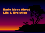Early Ideas About Evolution