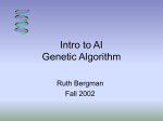 Lecture 10: Learning - Genetic algorithms