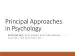 Contemporary Approaches in Psychology