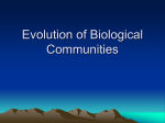 Evolution of Biological Communities