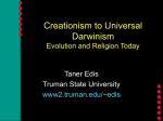 Creationism to Universal Darwinism