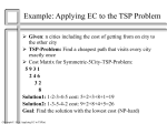 Using EC to Solve TSP
