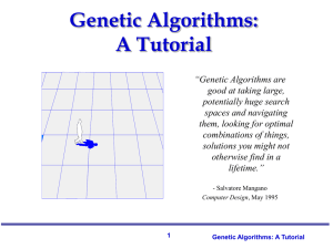Genetic Algorithms: A Tutorial
