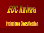 EOC Review Day 4 Evolution and Classification Power Point