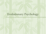 Evolutionary Psychology - HomePage Server for UT Psychology