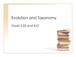 Evolution and Taxonomy