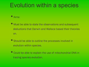 Biology 4.24 Evolution Within a Species