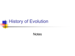 History of Evolution