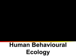 Chapter 19 Human Behavioral Ecology