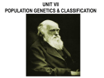 V. POPULATION GENETICS, cont