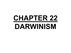 Unit 1 Evolution Chp 22 Darwinism PPT